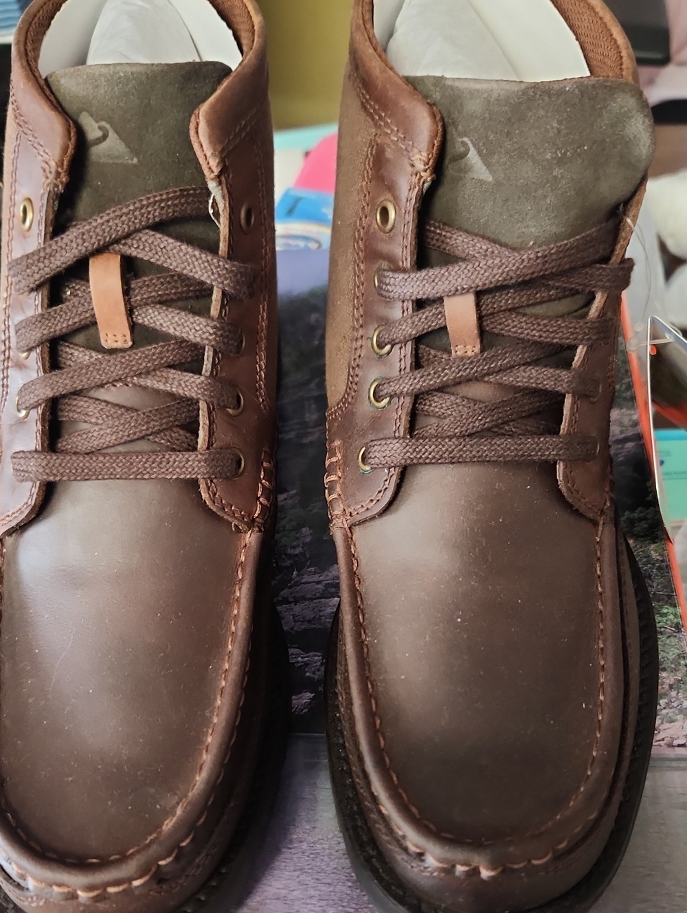 Ozark Trail Brown Leather Chukka Boots